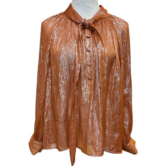 Preloved-Sezane Zelda Blouse -Sz 12 - Picture 3 of 8